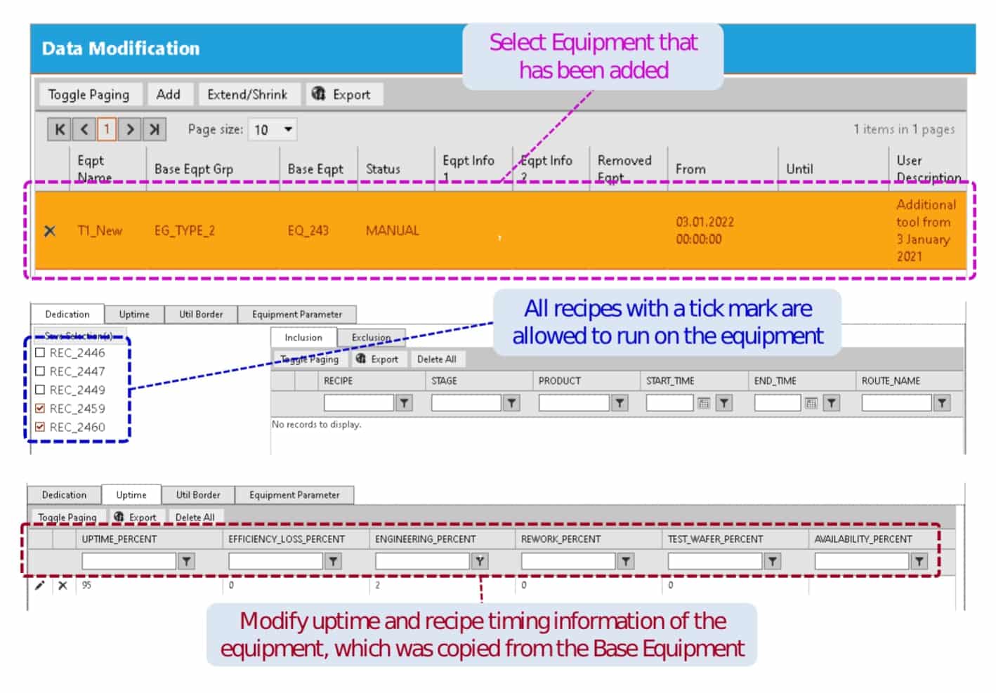 Static Capacity Engine Chart